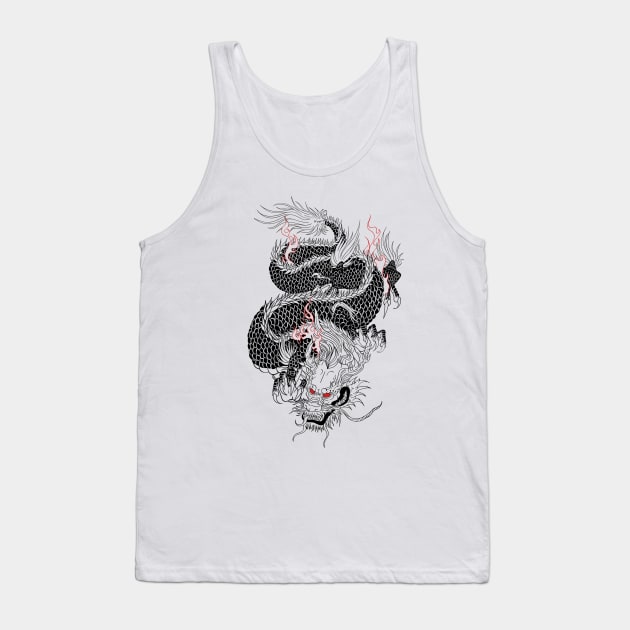 Jade Dragon Tank Top by YmrArts 